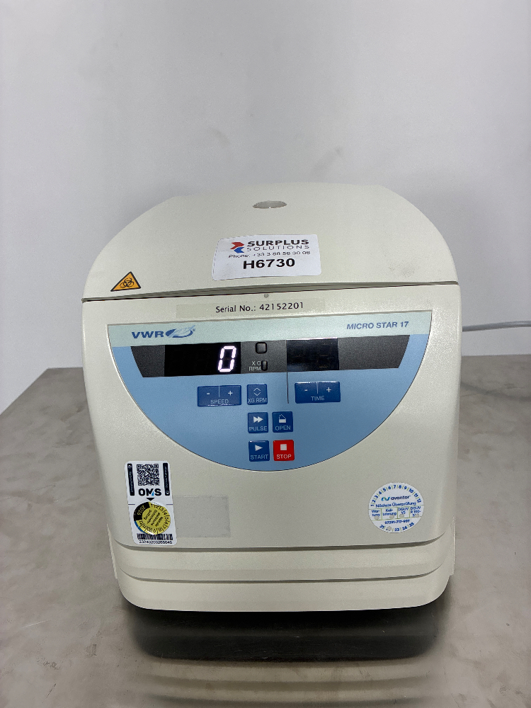 Image of VWR Micro star 17 Microcentrifuge